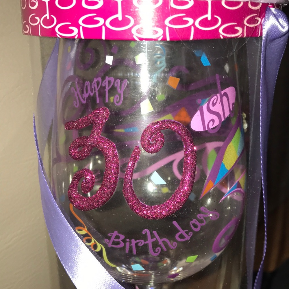 Happy 30ish birthday barware top shelf